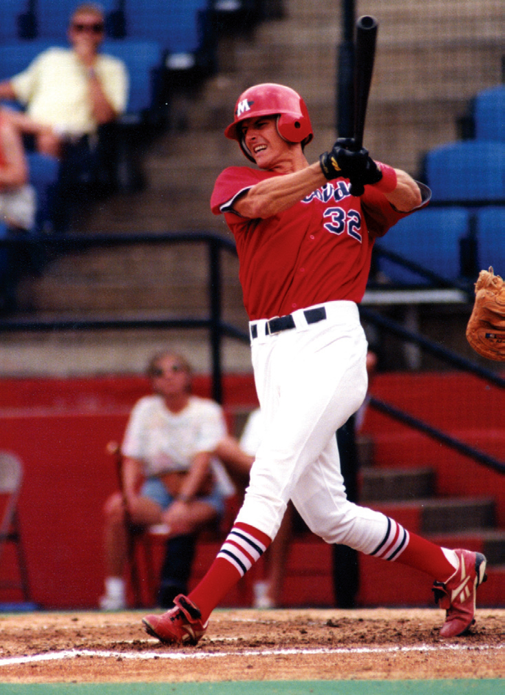 Manager Ron "Pop" Warner played for the Redbirds from 1998-99