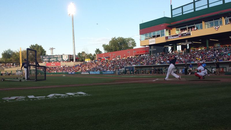 (Jared Ravich/MiLB.com) Brock Peterson led all sluggers in the first round with seven home runs.